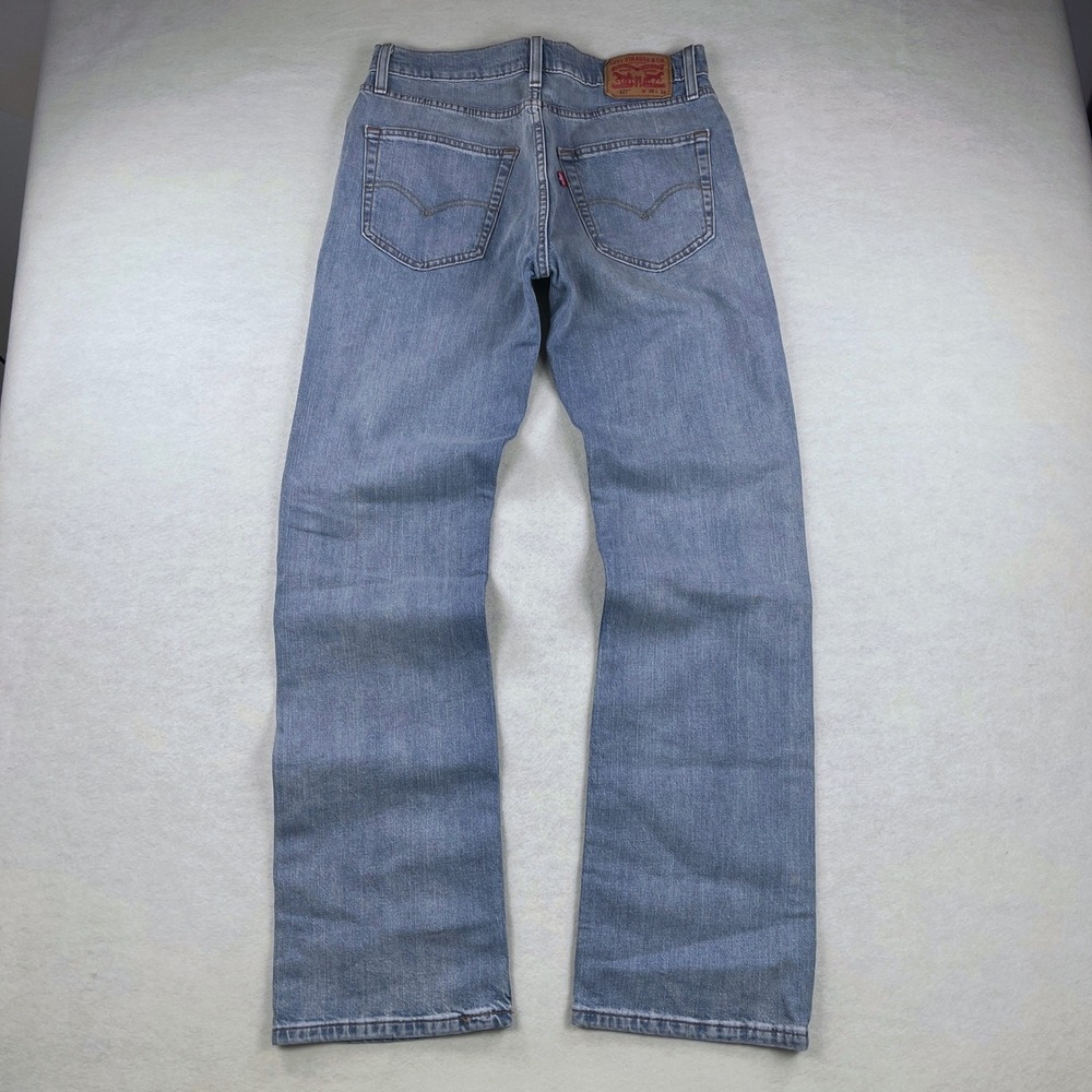 Levis 527 Slim Bootcut Jeans Mens 32x34 Light Wash Blue Denim 05527-0741